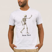 Skeleton Quotes Bone Thin T shirt (Voorkant)
