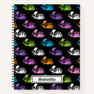 Skeleton Rabbits Patroon Notitieboek