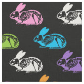 Skeleton Rabbits Patroon Stof (Close Up)