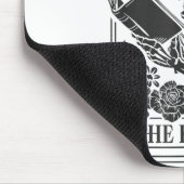 Skeleton Reading Book Lover Funny The Reader Tarot Muismat (Hoek)