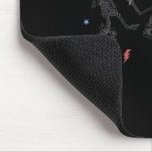 Skeleton Retro 4 juli Amerikaanse vlag Skellies Muismat (Hoek)