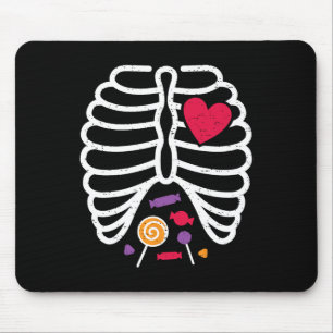 Skeleton Rib Cage Funny Halloween Boys Girls Muismat