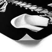 Skeleton Rib Cage Halloween kostuum cadeaus voor m Poster (Hoek)