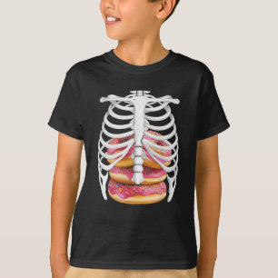 Skeleton Rib Cage Halloween Kostuum T - shirts Ges