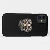 Skeleton Rib Cage Halloween Mountain Bike MTB Love Case-Mate iPhone Case (Achterkant (horizontaal))