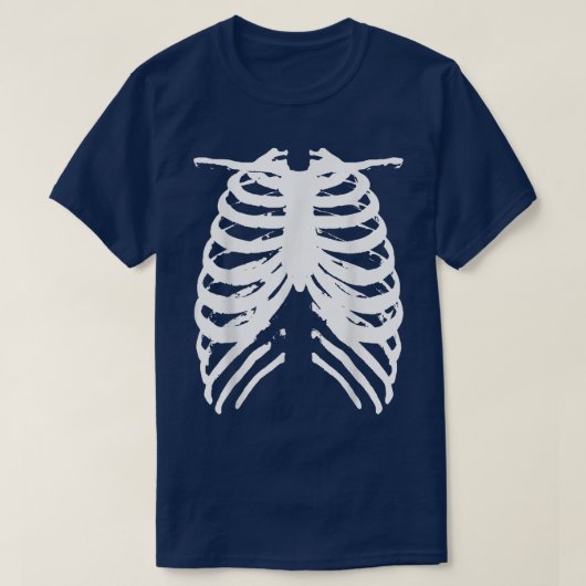 Skeleton Ribcage Halloween T-shirt (Design voorkant)