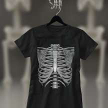 Skeleton Ribs Easy Halloween kostuum jongens T-shi