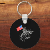 Skeleton Ride Shark 4 juli Sleutelhanger (Voorkant)