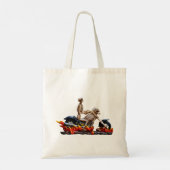 Skeleton Rider Canvas tas (Achterkant)