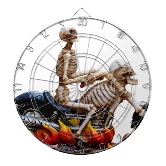 Skeleton Rider Dartbord (Voorkant)