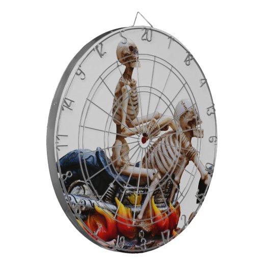 Skeleton Rider Dartbord (Voorkant Links)