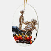Skeleton Rider Keramisch Ornament (Links)