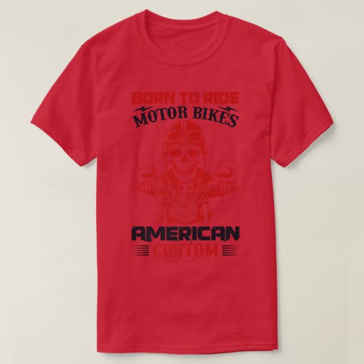 Skeleton Rider Motorcycle Rider T-shirt (Design voorkant)