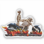 Skeleton Rider Sticker (Voorkant)