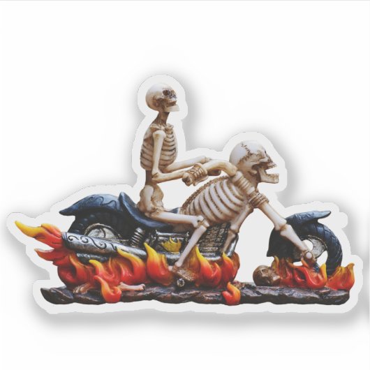 Skeleton Rider Sticker (Voorkant)