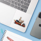 Skeleton Rider Sticker (Laptop met iPhone)
