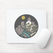 Skeleton Riding Bicycle Muismat (Met muis)
