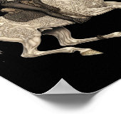 Skeleton Riding Horse Cowboy Horse Lover Halloween Poster (Hoek)