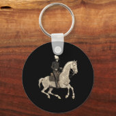 Skeleton Riding Horse Cowboy Horse Lover Halloween Sleutelhanger (Voorkant)