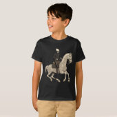 Skeleton Riding Horse Cowboy Horse Lover Halloween T-shirt (Voorkant volledig)
