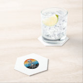 Skeleton Riding Motorcycle Kartonnen Onderzetters (Insitu)