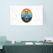 Skeleton Riding Motorcycle Spandoek (Beurs)