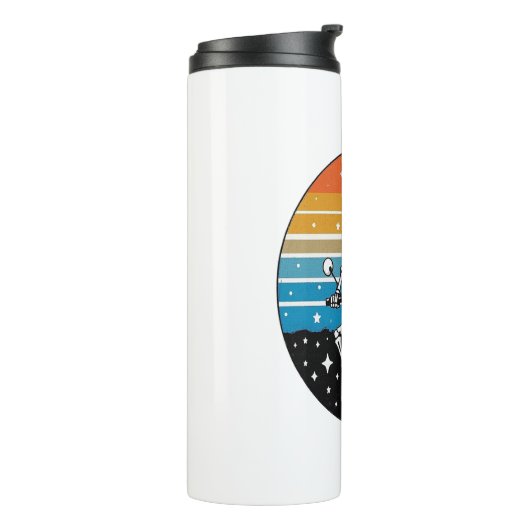 Skeleton Riding Motorcycle Thermosbeker (Gedraaid links)