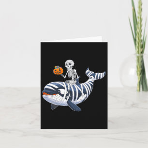 Skeleton Riding Mummy Orca Halloween Snoep Whale Kaart