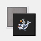 Skeleton Riding Mummy Orca Halloween Snoep Whale Magneet (Voorkant / Achterkant)