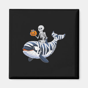 Skeleton Riding Mummy Orca Halloween Snoep Whale Magneet