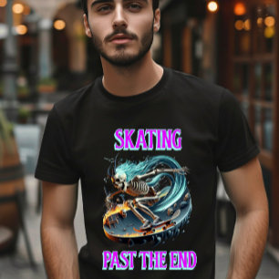Skeleton rijden in de hel t-shirt