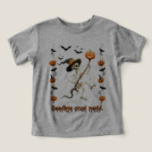 Skeleton rijden op een bezemsteel Halloween (Design voorkant)