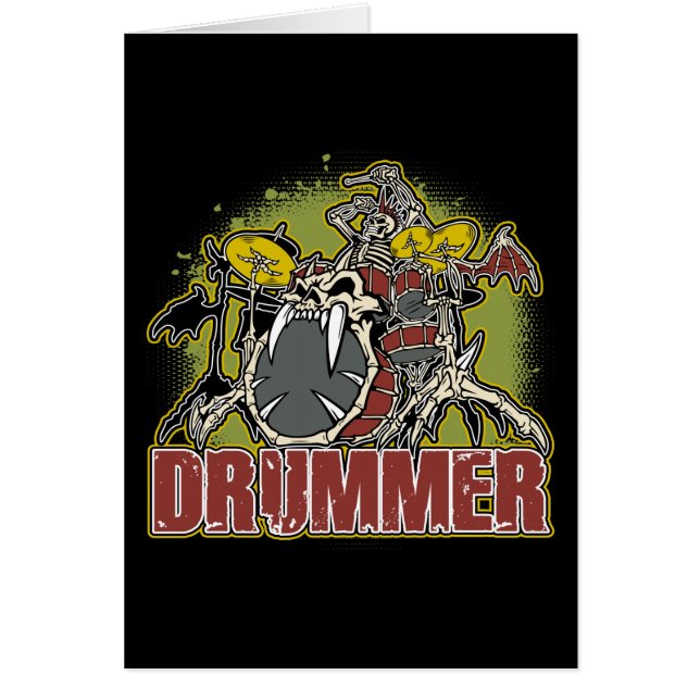 Skeleton Rock Drummer (Voorkant)
