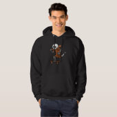 Skeleton Rock Hand Black History Month BLM Melanin Hoodie (Voorkant volledig)