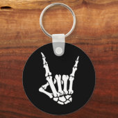 Skeleton Rock Hand Pocket Lazy Halloween Costume C Sleutelhanger (Voorkant)