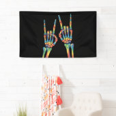 Skeleton Rock Hand Rainbow LGBTQ Gay Lesbian Pride Spandoek (Insitu)