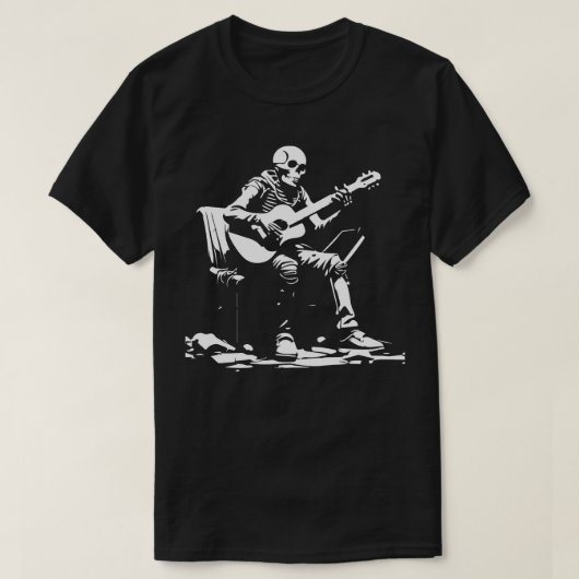 skeleton rock 'n roll t-shirt (Design voorkant)