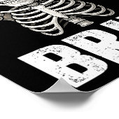 Skeleton Rock On Bruh Halloween For Mens Boys Kids Poster (Hoek)