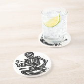 Skeleton, rond 1951 Mexico. Zandsteen Onderzetter (Zijkant)