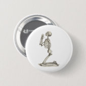 Skeleton Ronde Button 5,7 Cm (Voorkant /achterkant)