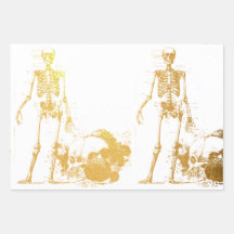 SKELETON, ROOS, STRIPEN Vlierwrakkenset van 3