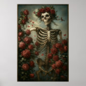 Skeleton & Roses Poster (Voorkant)