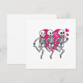 Skeleton Runner Cadeaukussen, Valentijnsdag Cadeau Feestdagenkaart (Voorkant / Achterkant)