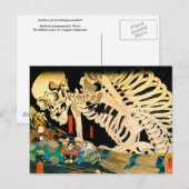 Skeleton samengevat door Witch Kuniyoshi Fine Art Briefkaart (Voorkant / Achterkant)
