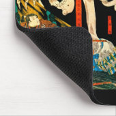 Skeleton samengevat door Witch Kuniyoshi Fine Art Muismat (Hoek)