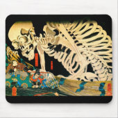 Skeleton samengevat door Witch Kuniyoshi Fine Art Muismat (Voorkant)