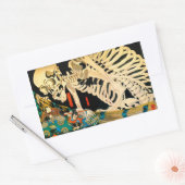 Skeleton samengevat door Witch Kuniyoshi Fine Art Rechthoekige Sticker (Envelop)