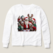 Skeleton Santa Christmas Group Photo – Festive 3D  (Voorkant)