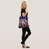 Skeleton Santa Christmas Group Photo – Festive 3D  Tote Bag (Op model)