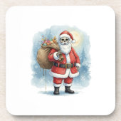 Skeleton Santa Claus Bier Onderzetter (Voorkant)